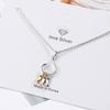 New 925 Sterling Silver Cute Three Small Fish Pendant Necklace Personality Hook Necklace Fashion Temperament Jewelry