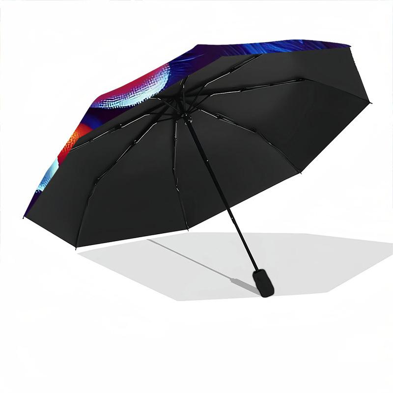 1PC Sonic the Hedgehog Automatic Folding Umbrella - Compact 8-Rib Design, Durable Plastic & Iron, Daily Use F010625