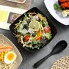 1Pc Disposable Square Serving Bowls Smooth Edges Party Snack Salad Bowl Heat-Resistant Versatile Serving Dish