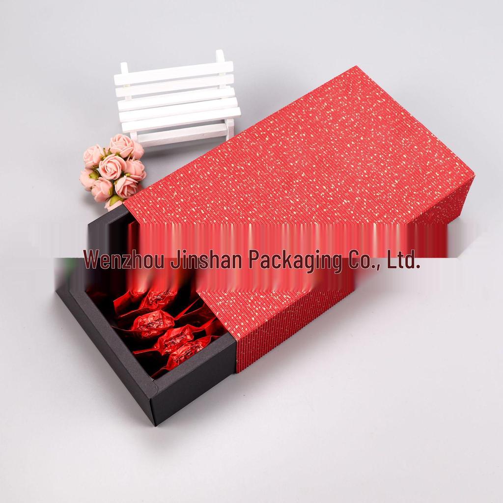 Custom Green Tea Kraft Paper Drawer Gift Box - Rectangular & Exquisite Packaging