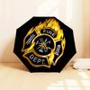 1pc Firefighter, Badge Themed Umbrella for Men & Women, Valentine's Day Christmas Decorative Umbrell056