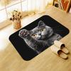 Cat Pattern Print Door Mat Cute Pet Theme Rug Non Slip Entrance Mat Home Decor High Definition Durable Indoor Outdoor Mats