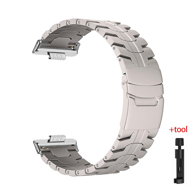 Luxury Stainless Steel Strap For Huawei Watch Fit 3/4/4 pro Titanium Correa Bracelet for Huawei Fit3/Fit2/Fit1 Metal Wristband