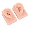 1 Pair Silicone Ear Model Flexible Soft Reusable Simulated Human Skin Silicone Piercing Model