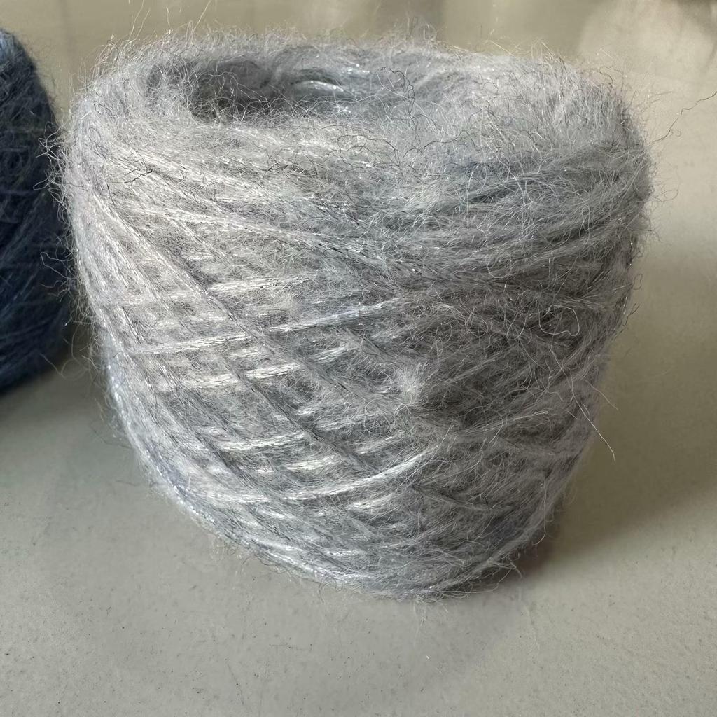 Blue Tear Spray Mohair Yarn: Gold-Thread Starry Sky Series for Chunky Knit Scarves