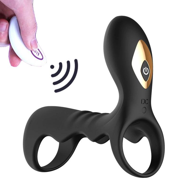 Penis Vibrators Delay Ejaculation Vibrating Rings Male Erection Vibrator 10 Speed Cock Ring Adult Products