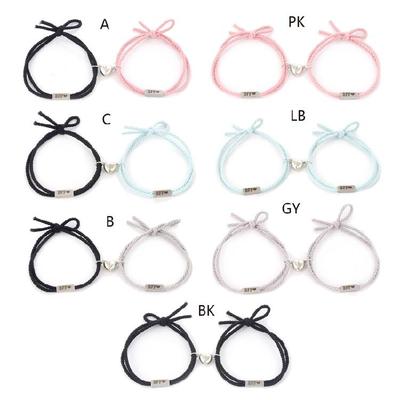 2 Stück Gegenseitige Anziehung BFF Armband Distanzverstellbares Armband für BFF