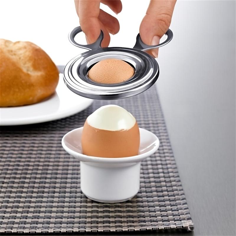 1PC Stainless Steel Manual Egg Opener - Ideal Kitchen Gadget for Home Dining Rooms To Easily Break Perfect Eggs