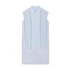 LESSLESS 2026 Summer Lapel Sleeveless Straight Dress
