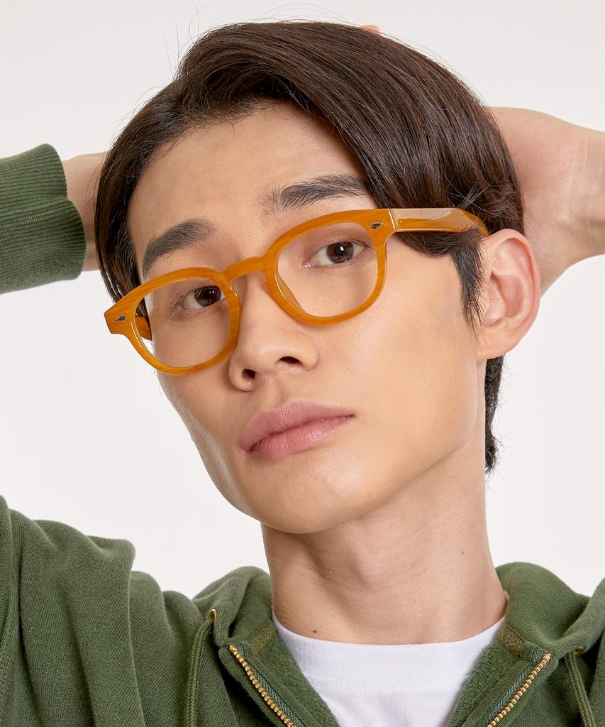 Eseubika Hector-C02 Blue Light Horn-Rimmed Glasses