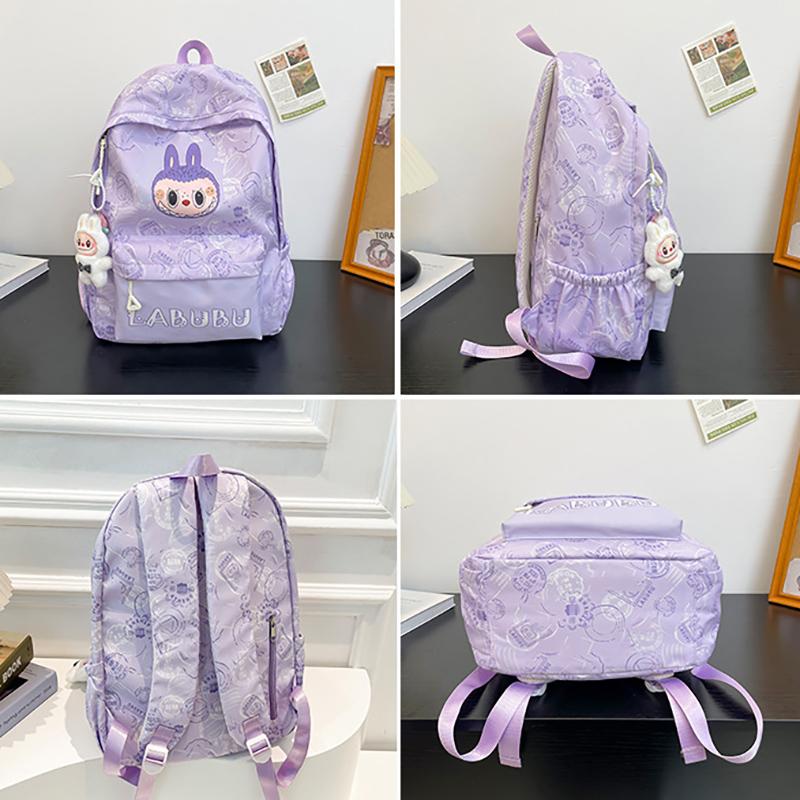 Zaino Scolastico Cartone Animato Labubu Nuovo Zaino Grande Capacità Stampa Studente Ultraleggero Zaino Scolastico Labubu