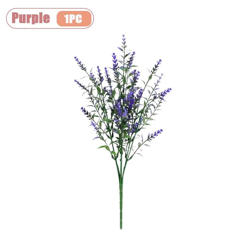 

1-10PCS Artificial Lavender Flowers Fake Plants Wedding Home Decor Arrangement Botanical Rustic Garden Table Decorations
