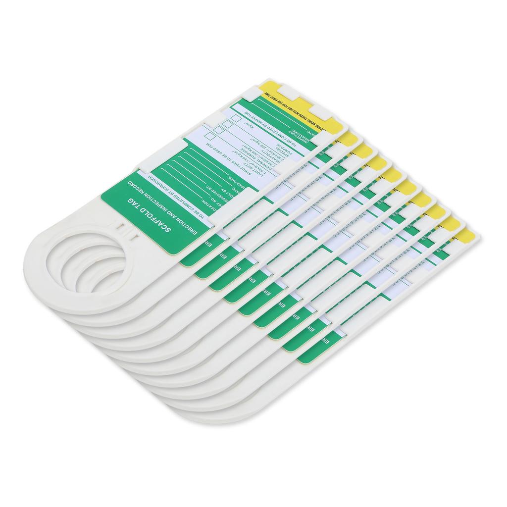 10PCS Scaffold Tag Locking Caution Maintenance Sign for Electric Chemical Industrial Security