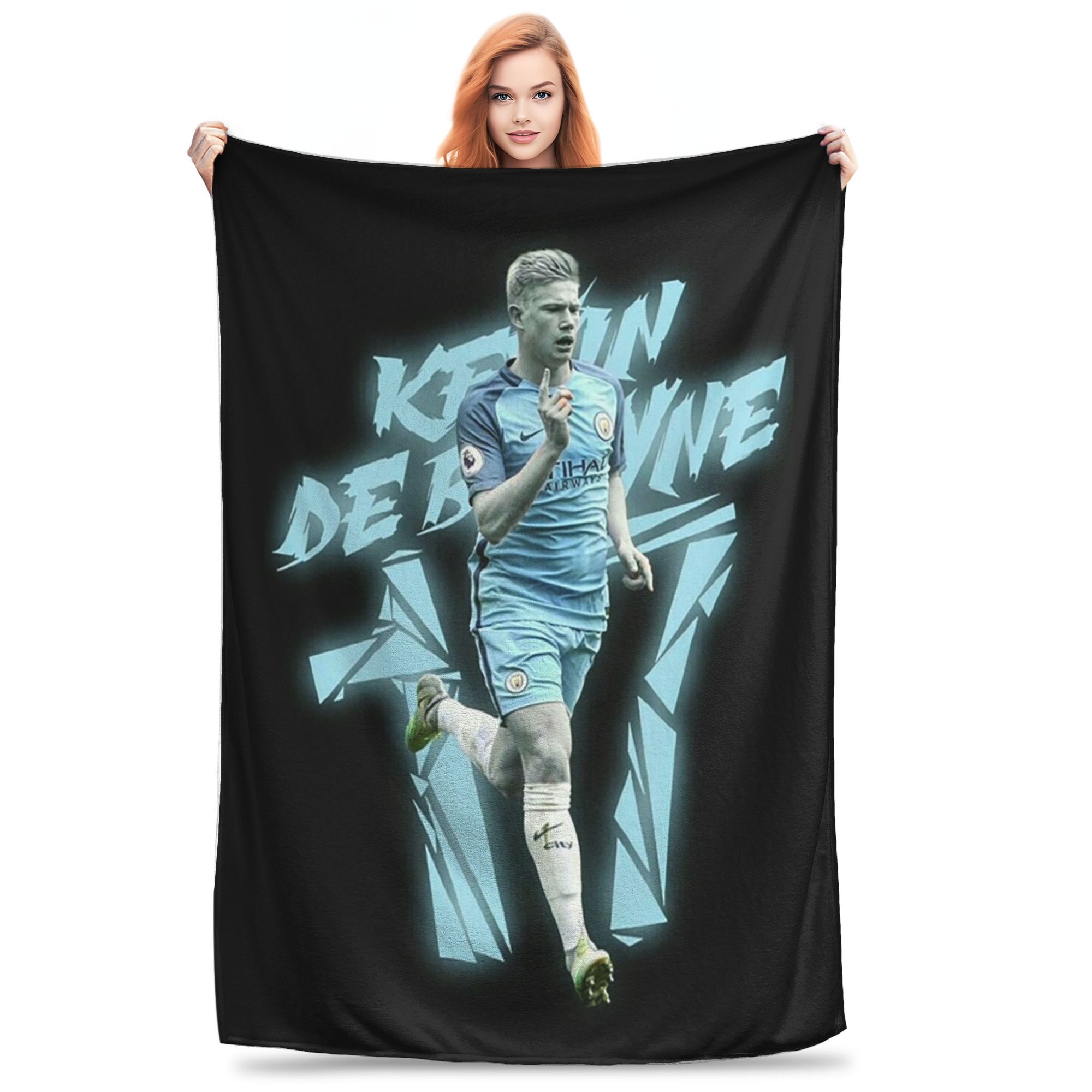 Exquisite Fashion Items Unisex Kevin De Bruyne Design Blankets Soft Warm Flannel Throw Blanket Bedding For Bed Living Room Picnic Travel Home Couch