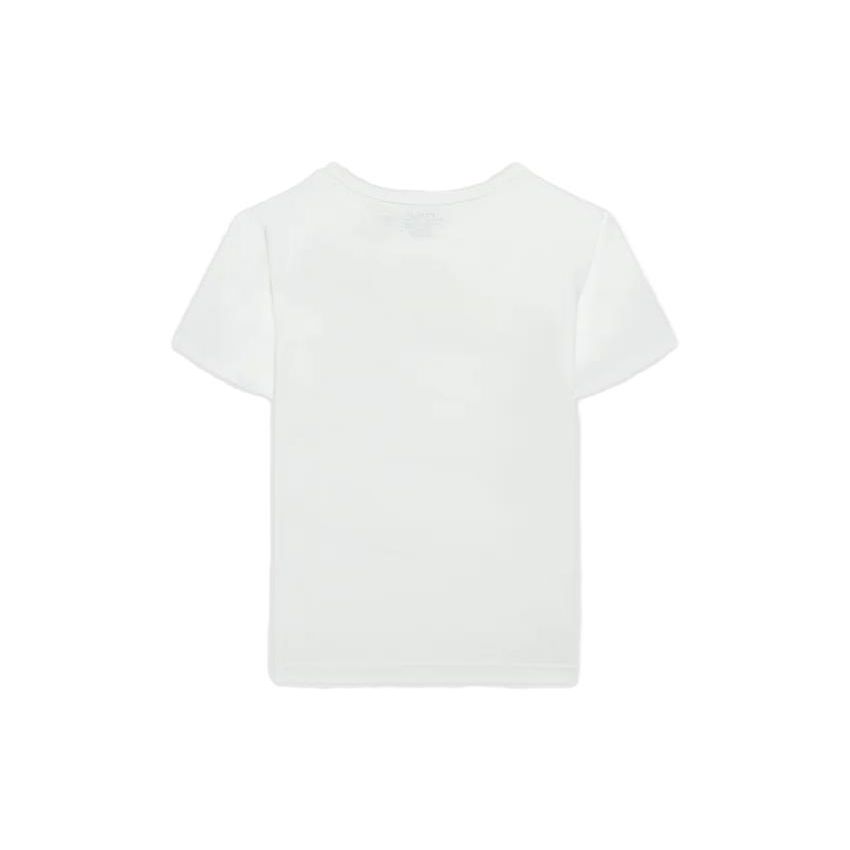 Polo Ralph Lauren Kids Loose Casual Letter Print Short Sleeve T-Shirt Kids Tops White 323861480001