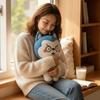 Adorable Style HuskyLang Stuffed Doll Soft Material Stuffed Animal Pillow  Girls Gift