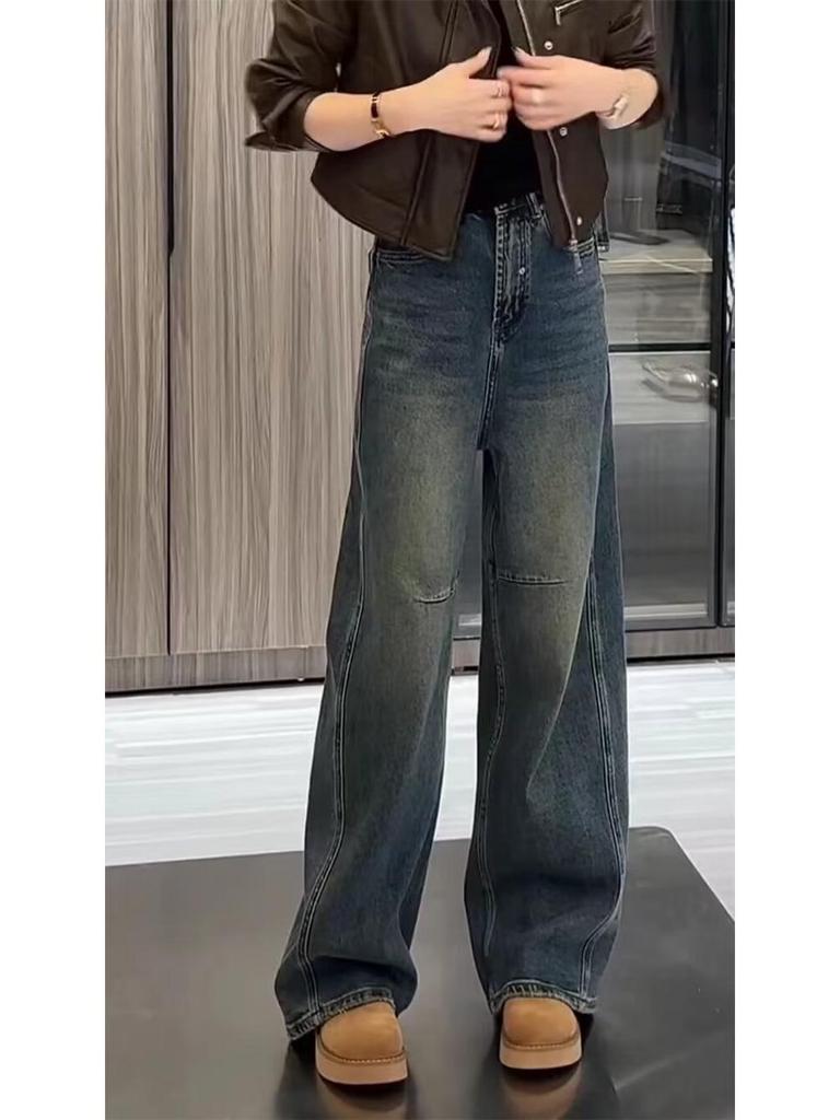 Spring Slimming Wide-Leg Scimitar Jeans for Women - Flattering for Pear-Shaped and Petite Figures