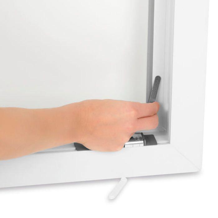 Moustiquaire - Hoberg - 150 x 130 cm - Noir - Adaptable - Fixations magnétiques - Semi-transparent