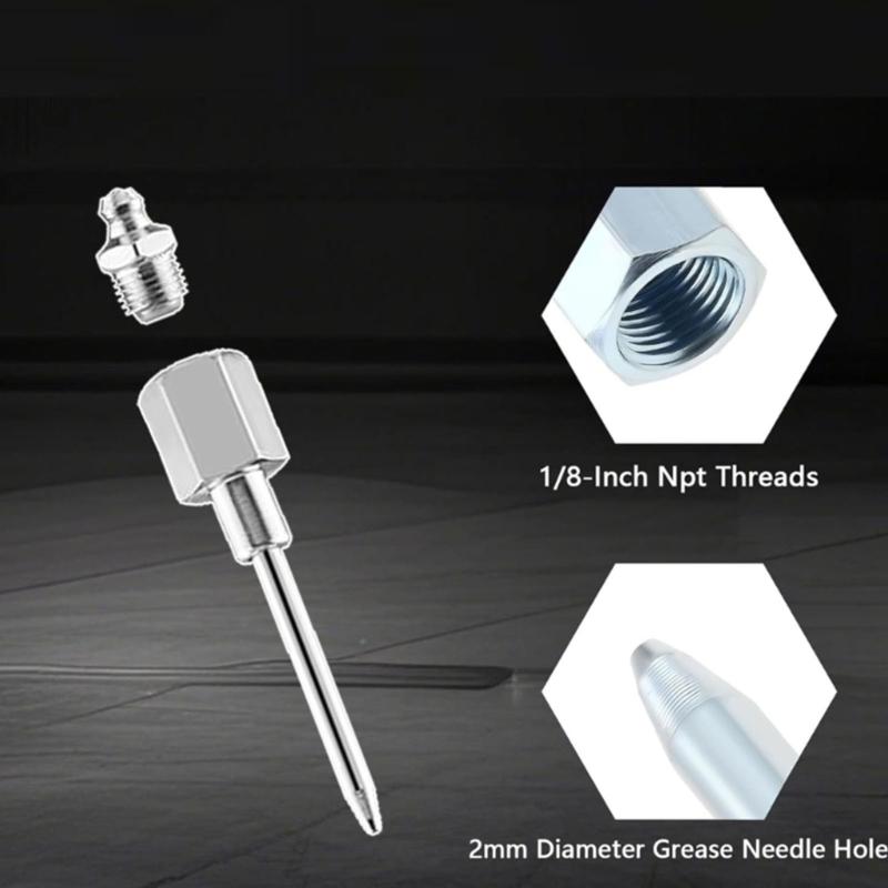 Greases Needle Attachment Set High Pressure Needle Grease Nozzle for Efficient Automotive And Factory Equipment