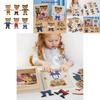 Wooden 3d Puzzle Toy For Kids With Fine Motor Skills Development And Matching Game