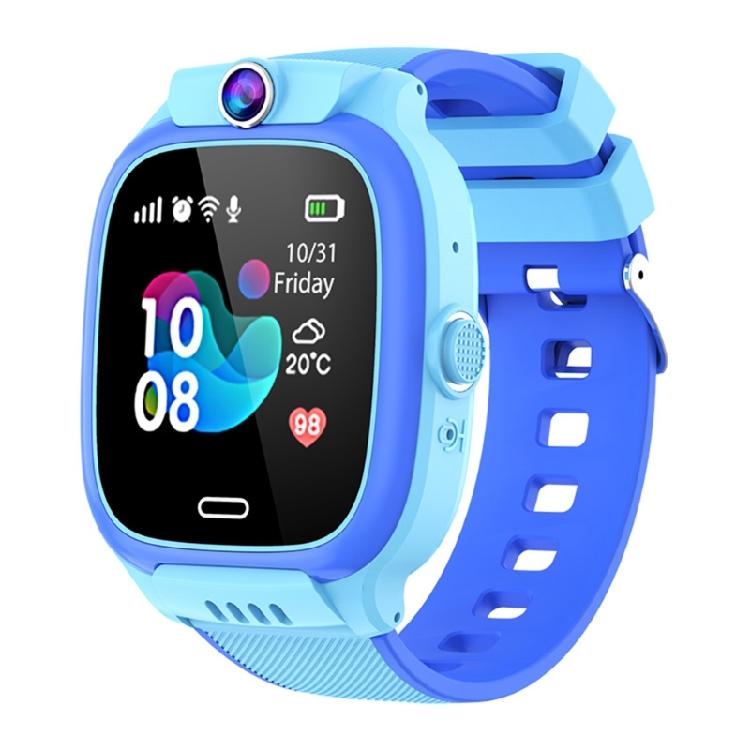 

WIFI LBS Real-time Positioning Children Smartwatch Waterproof Kids Smartwatch with Phone Calling SOS Weather Photo Alarm синий