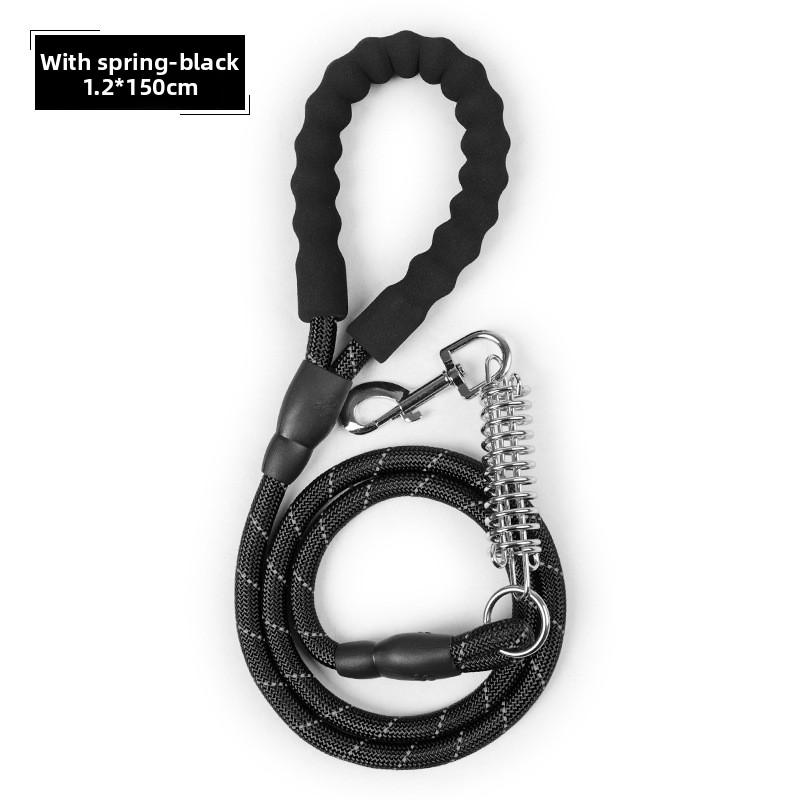

EVA Reflective Tape Spring Pet Leash, Simple and Long Dog Leashes for Corsets and Backcoats