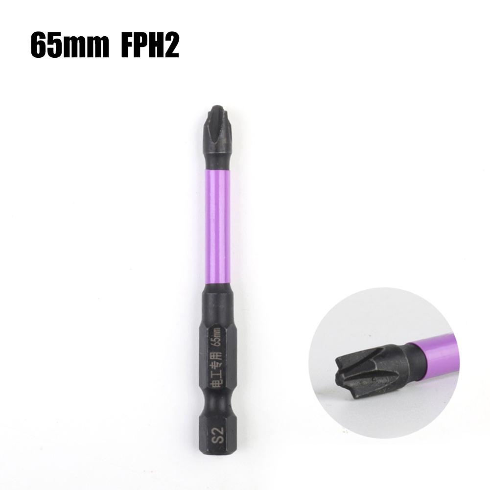 Magnetic Special Slotted Cross Screwdriver Bit For Electrician Alloy Steel Batch Head Screwdriver FPH1 FPH2 FPH3 65-150mm Tools