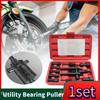 1set Adjustable Practical Bearing Puller Motorcycle Bearing Removal Tool Puller with Box Motorcycle Internal Bearing Puller Kit