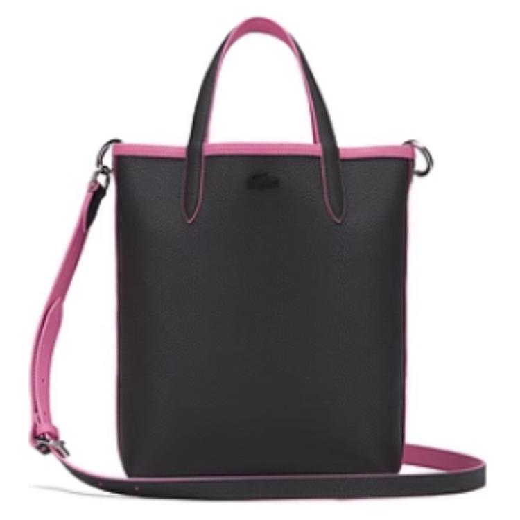 Lacoste Fashion Reversible Design Open Tote Bag Women Tote Bags Pink Dark-Brown NF2991AA-Q29