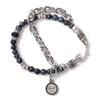 Qoocobb Dumotierite & Agate Chain Gemstone Bracelet Gemstone Chain-11