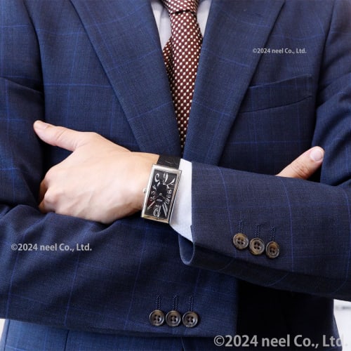 Tissot Heritage Banana Unisex Watch with Black Dial and Leather Strap, T1175091605200, Officially Imported.