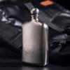 Titanium Flask 230ml with Funnel Ultra-Light Portable Wine Flask Health Selection Whiskey Flask for