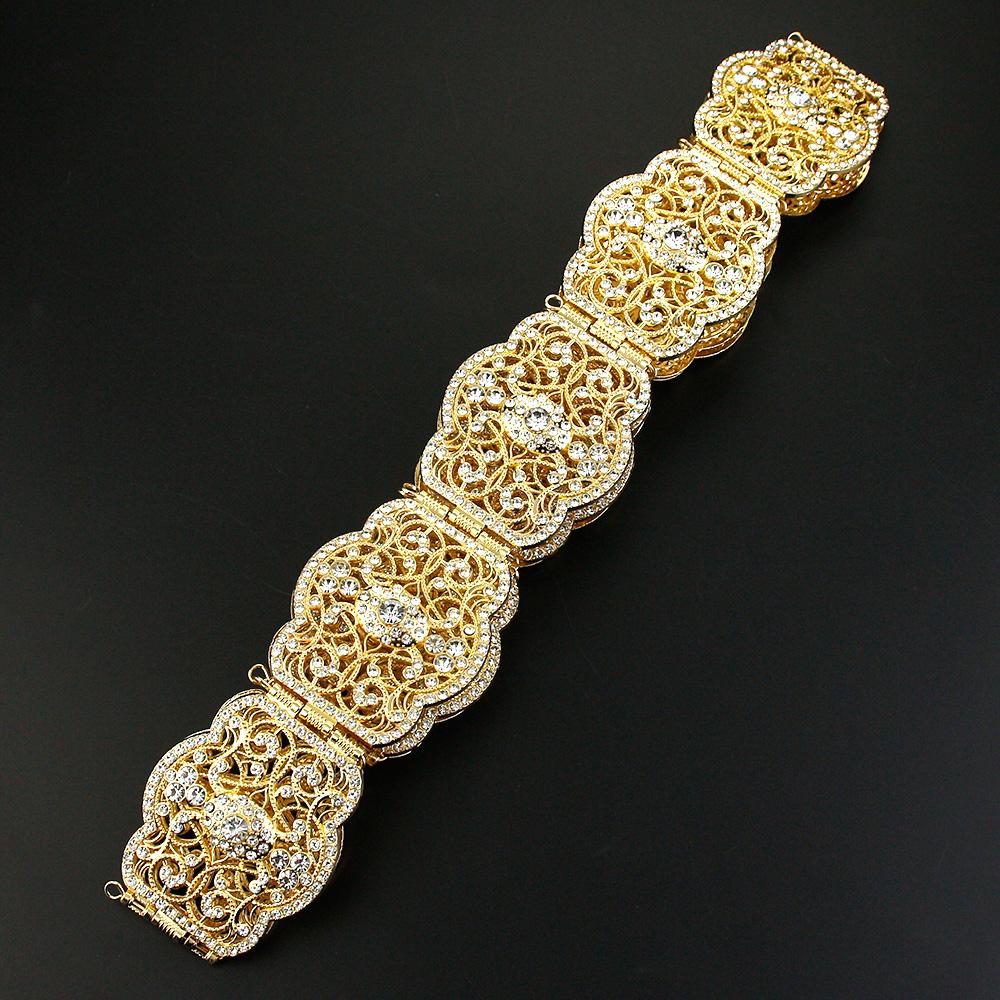 Chic Crystal Women Belt Wedding Dress Waist Chain Belt Bride Jewelry Hollow Jewelry