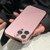 Luxury Plating Glossy Glass Phone Case For iPhone 17 15 16 Pro Max 14 13 12 11 Pro Camera Protection Shockproof Bumper Hard Cove
