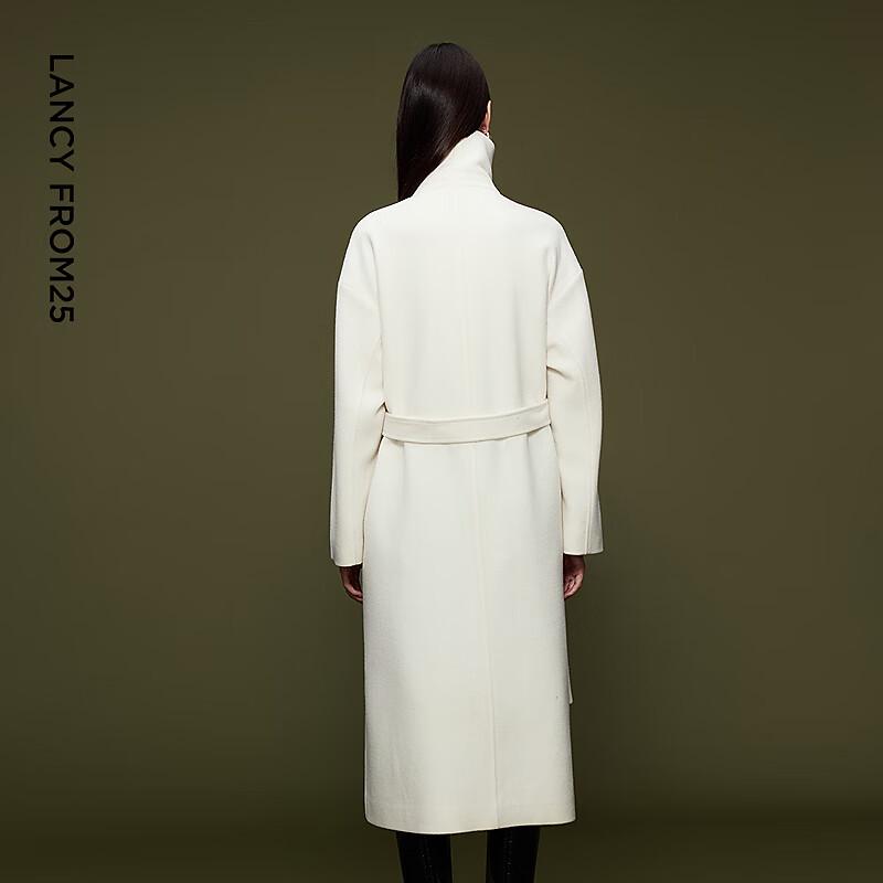 LANGZI Pure Wool Lapel Woolen Coat