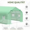Foil Greenhouse Foil Greenhouse Cold Frame Plant House Tomato House Gable Roof 350L × 300W × 200H Cm