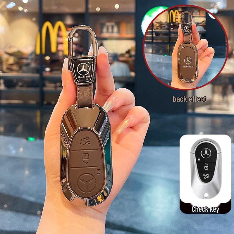 Mercedes Key Case for E300L, S400, C200L, GLC, S450, S-Class - High-End Design, 24 Models