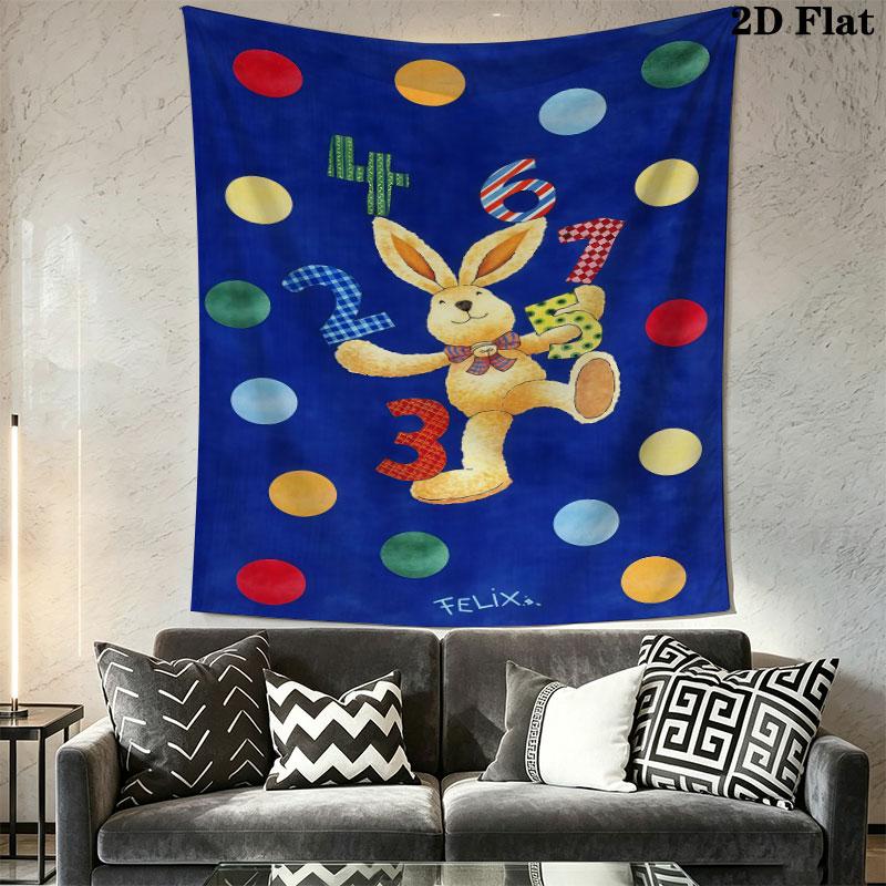 Felix Zirkus (2) Wandteppich Ästhetisches Wandbehang Gedruckter Stoffdecke Dekorative Wandteppiche für Schlafzimmer Wohnzimmer Heimdekoration