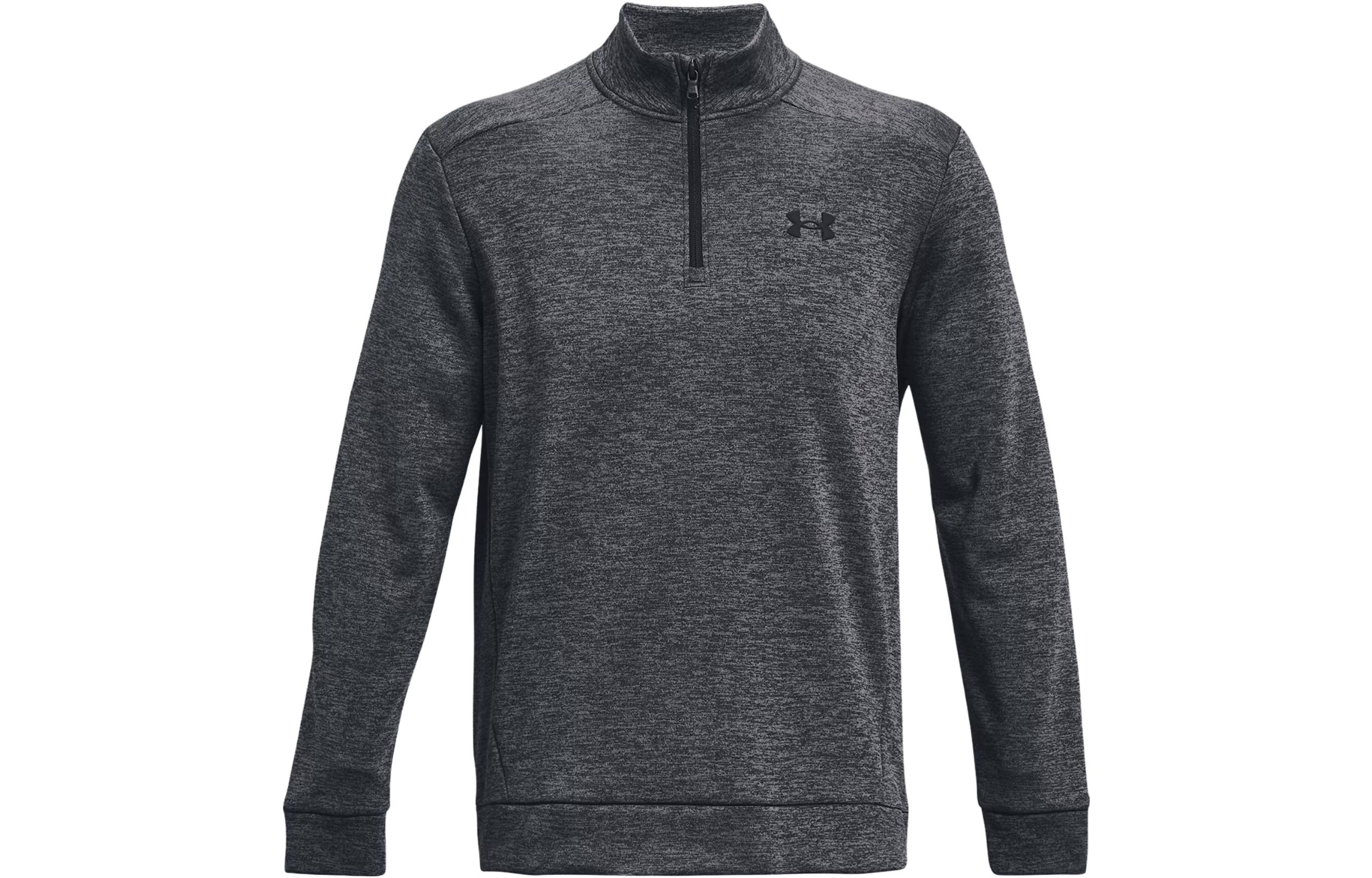 Under Armour Fleece Sweatshirts Men s Dark Gray Stand Collar Moderate Regular 1373358-012 M