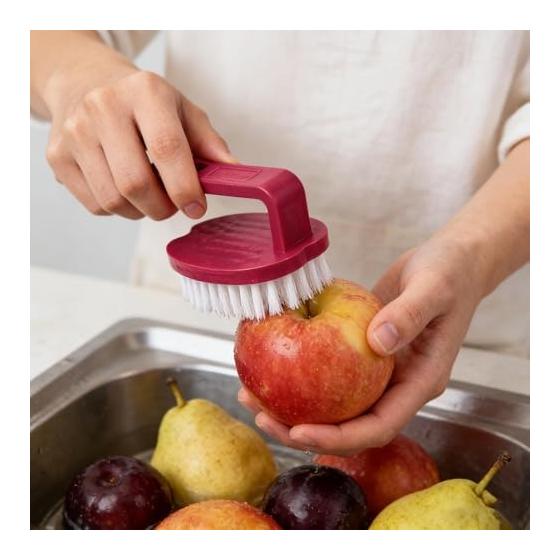 Vegetable Washing Brush | Brush Cleaner with Non-slip Handle - Multifunctional Kitchen Goods | For Cleaning Vegetables Potatoes Eggs Food Dishes Pots