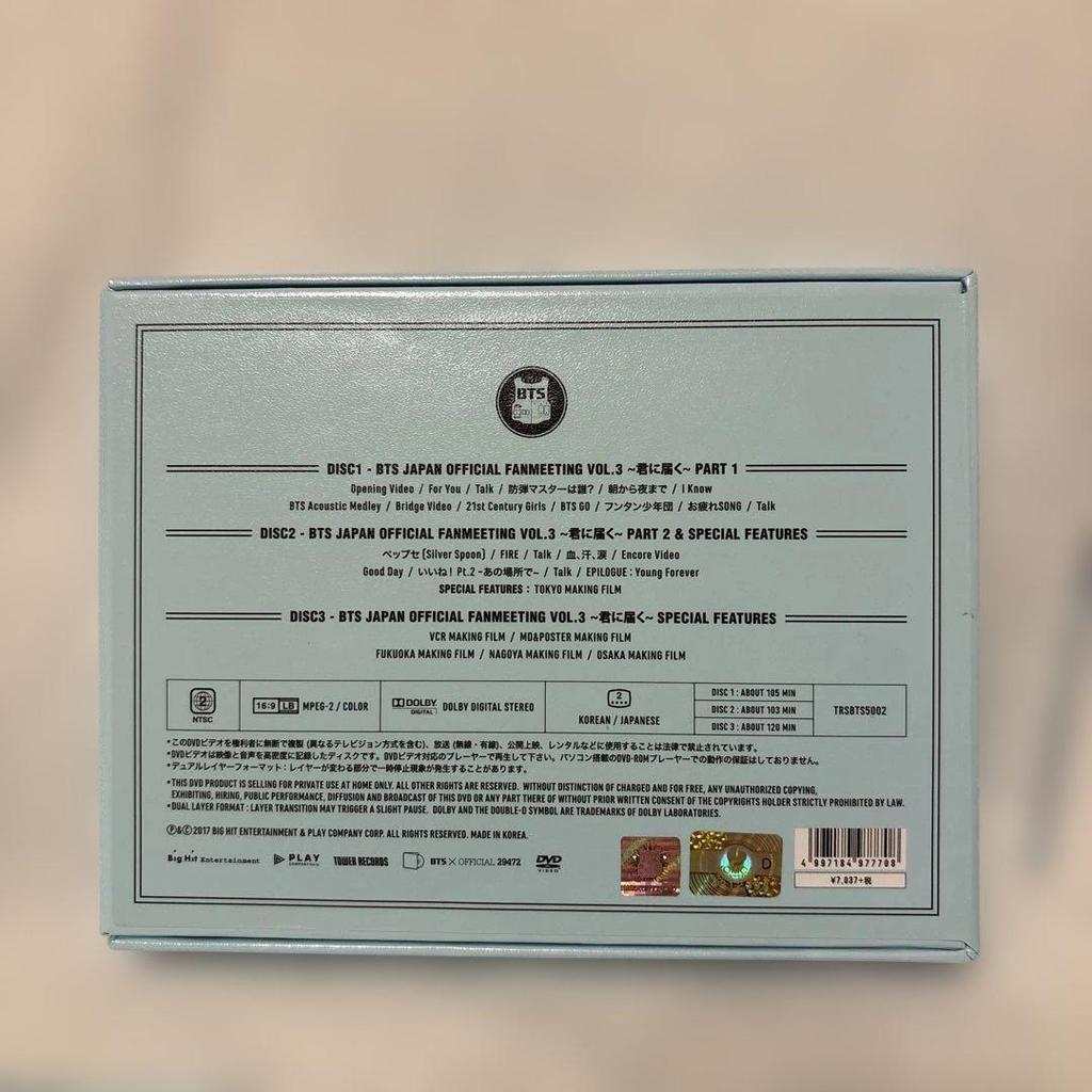 [USED] BTS Reaching You JAPAN OFFICIAL FANMEETING VOL.3