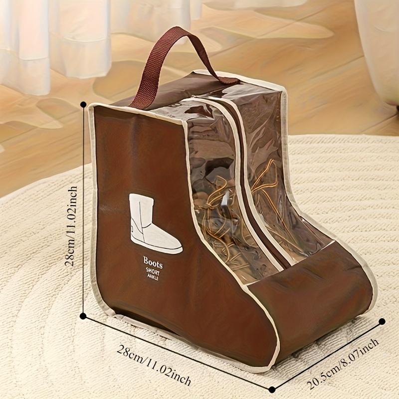 5pcs Non Woven Dust-proof and Moisture-proof Boots with Handles - Suitable for Flat and High Boots - Travel Shoe Storage Bag