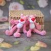 Charming Pink Plush Pendant Adorable Bag Decoration Soft Keychain