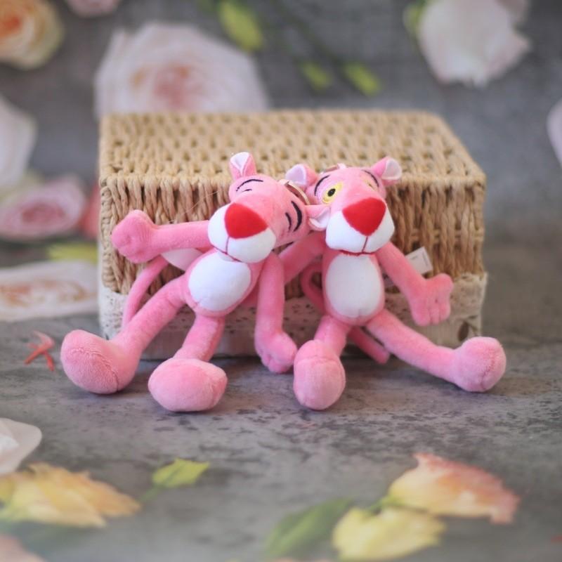 Charming Pink Plush Pendant Adorable Bag Decoration Soft Keychain