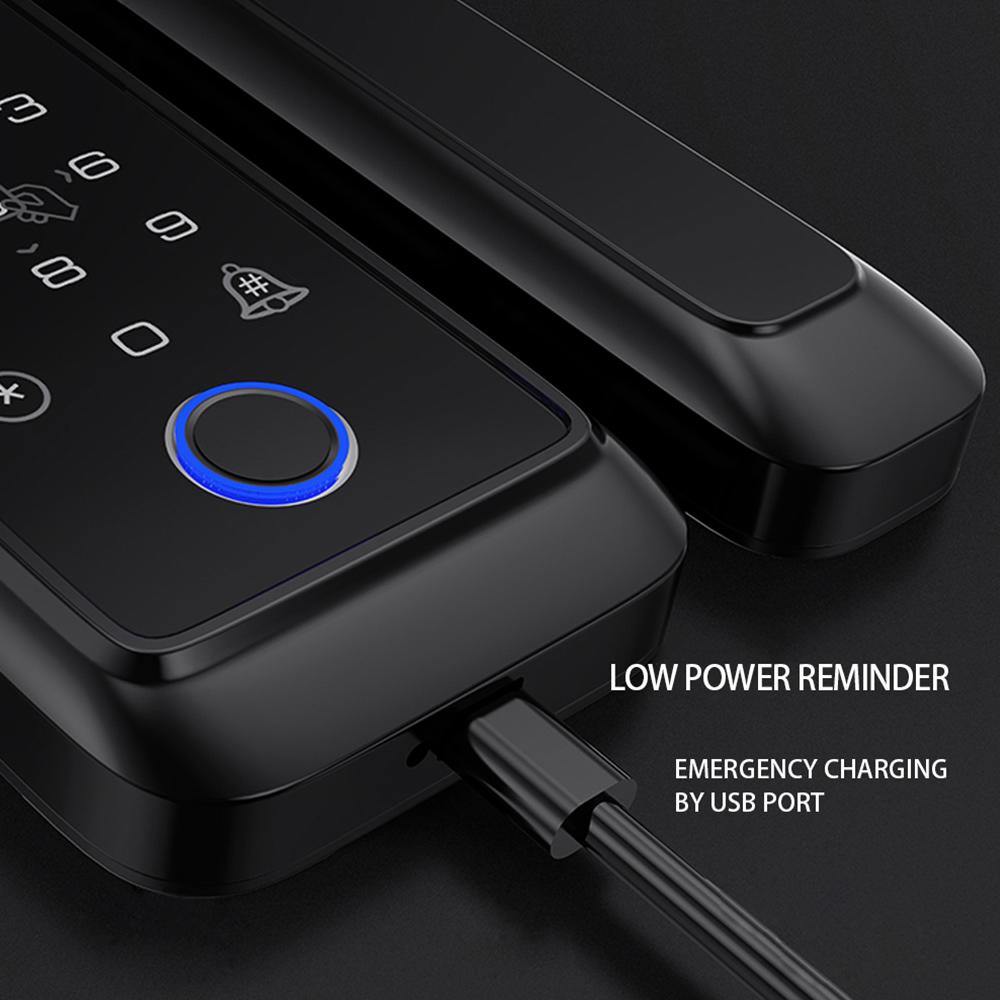 Tuya Smart Lock Fingerprint Lock Door Lock Keypad Door Lock with Handle Fingerprint Electronic