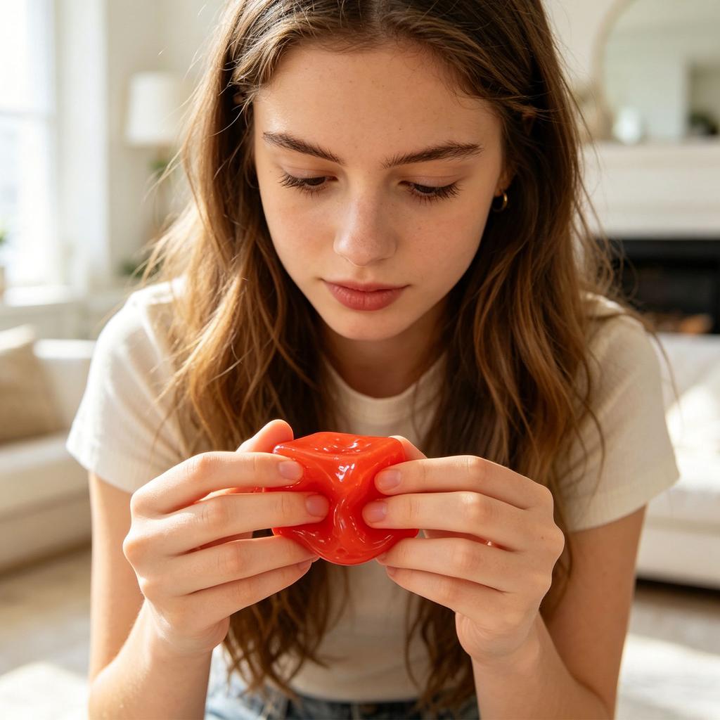 Dé Dice Squishy Jouet Anti-Stress Texture Sucrerie au Maltose Souple Jouet Sensoriel Fidget pour Enfants et Adultes Matériau Durable Non Toxique