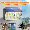 1/2/4Pcs 176 LED Solar Outdoor Wall Lights Waterproof Motion Sensor Solar Powered Sunlight Street Light for Garden Decoration