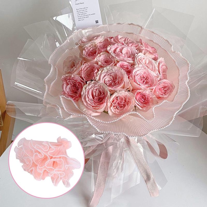 Lace Flower Packaging Flower Bouquets Wrapping Paper Creative Wedding Party Florist Supplies