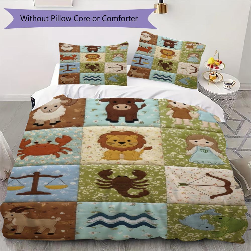 constellations Pattern Bedding uilt Set uilt Cover Pillowcase Home Decoration Birthday Gift (1 * duvet cover + 2 * pillowcase  without core)149