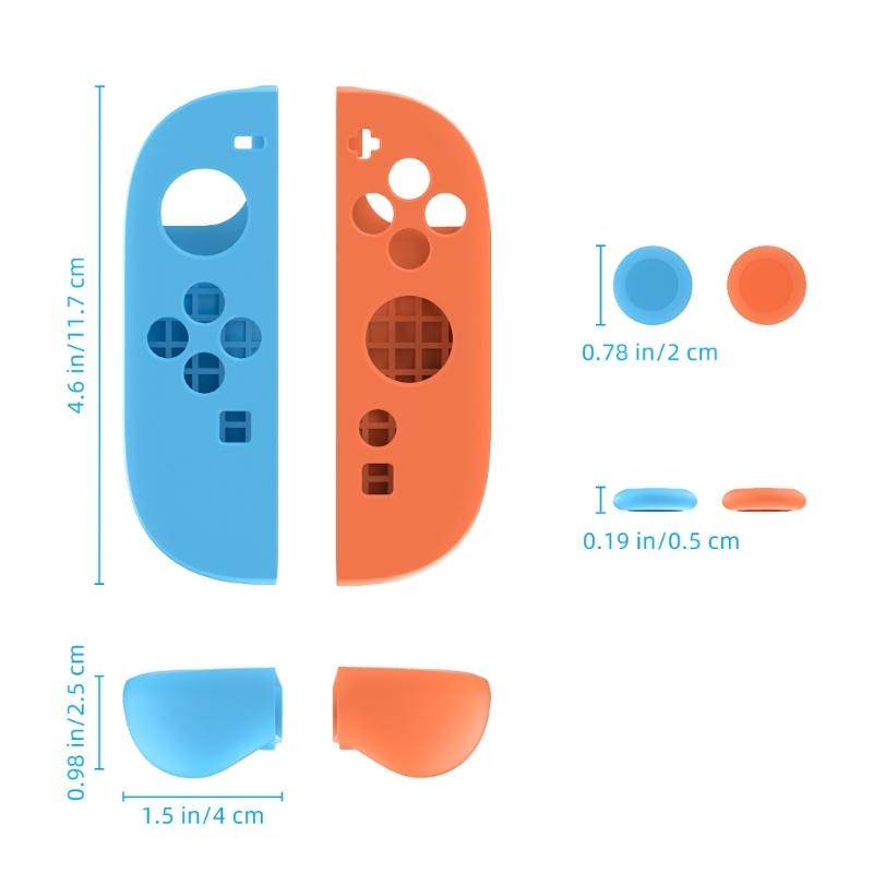 Flexible Cover Silicone Skin Protective Case Shell for NS2 Controller Dustproof Housing with Joystick Caps